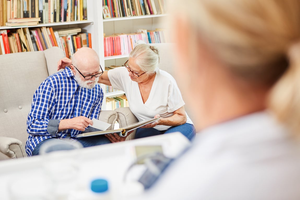 Senior Couple with Dementia in Assisted Living