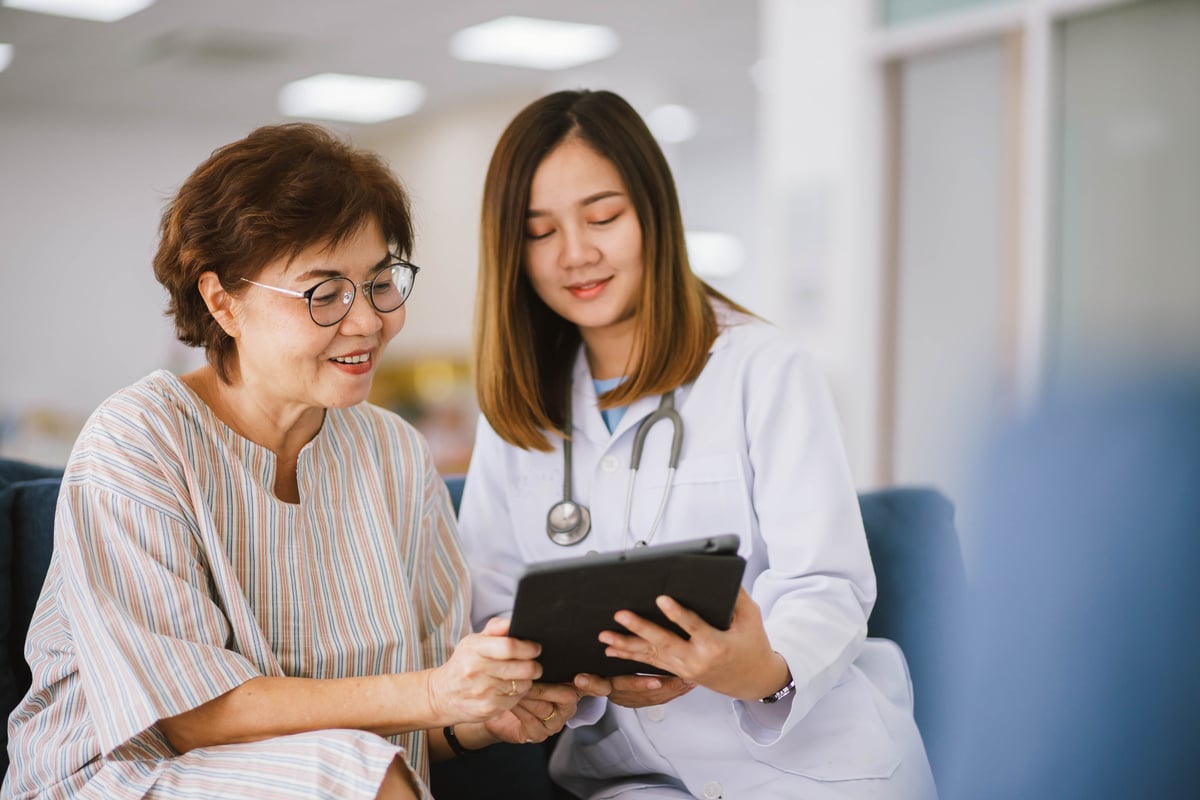 Doctor Having a Consultation with Senior Patient